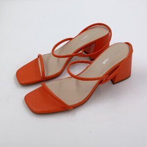 Marc Fischer, Galvin Block Heel Sandal, Orange, Women's Size 8